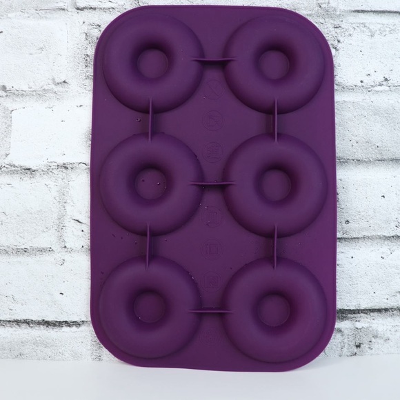 Epicure Perfect Bagel & Donut Pan FGRD Silicone Non Stick Flexible Easy Release - Picture 4 of 9